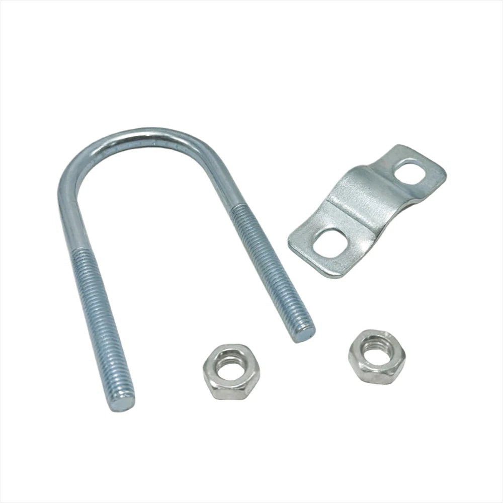 U - Bolt Pipe Clamp — Double & Single U - Shape Saddle Clamp for Greenhouse & Awning Frames - HomeDIYer