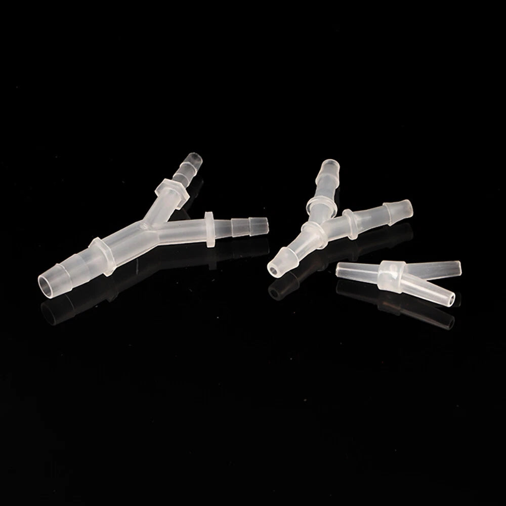 Y-Type 3-Way Barbed Hose Connector — Plastic Tee Fitting for Tube & Pipe