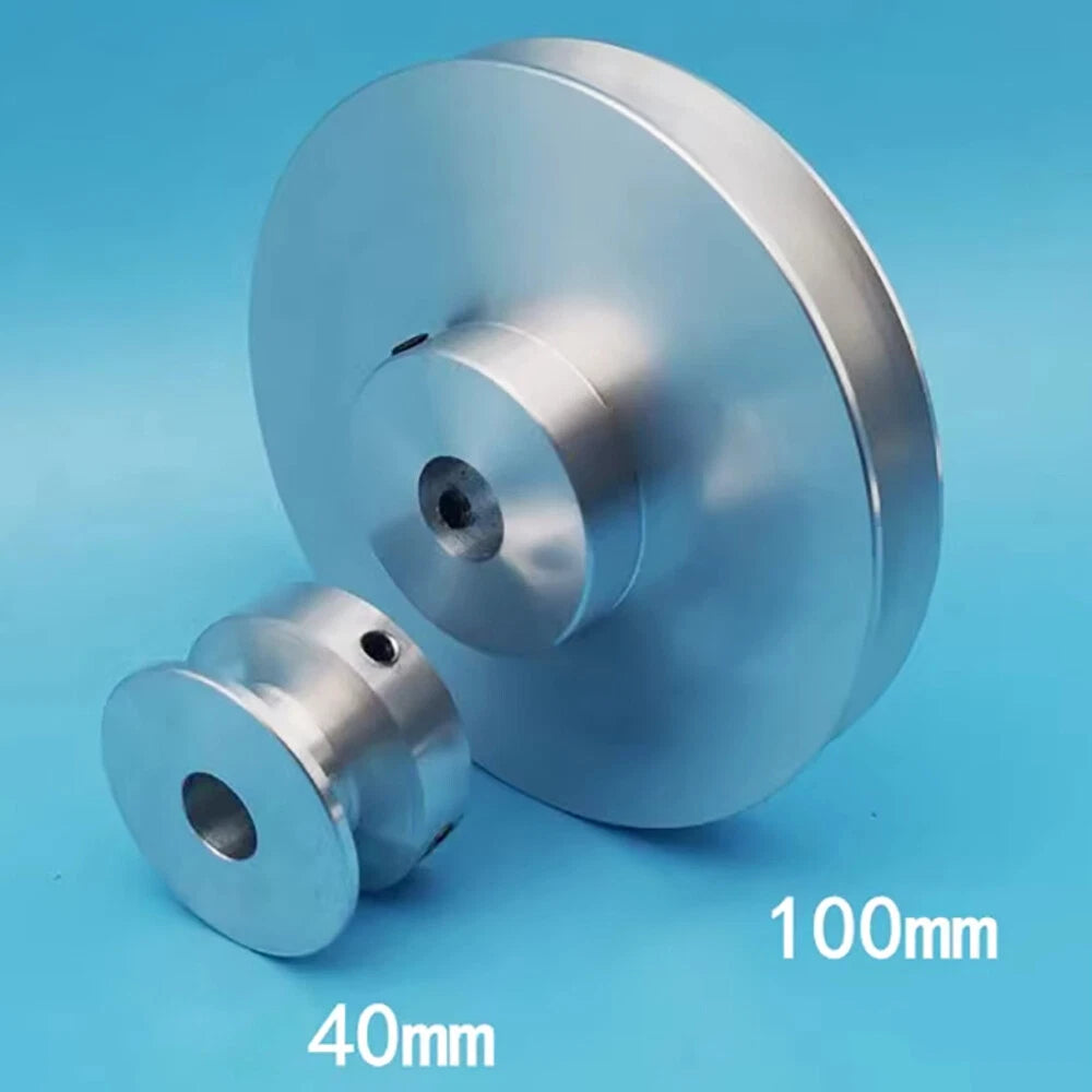 OD 50/60/80/100mm Pulley Aluminum V Single Groove Pulleys Wheels for B-Type Belt
