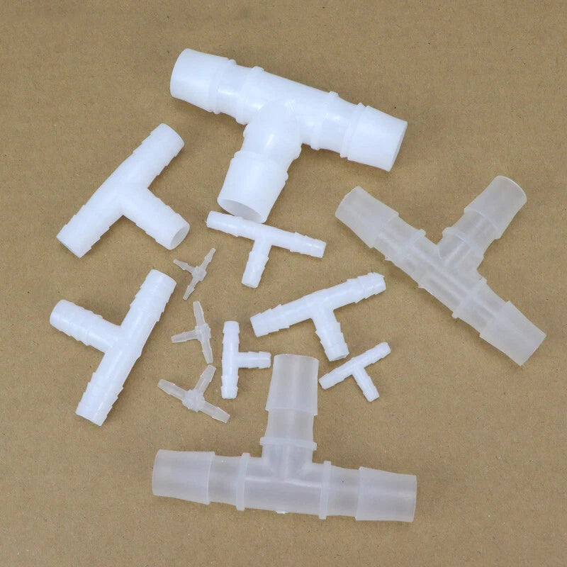 Plastic Hose Barb Fittings — Straight, Reducer, L, T, Y-Shape Pagoda Connectors