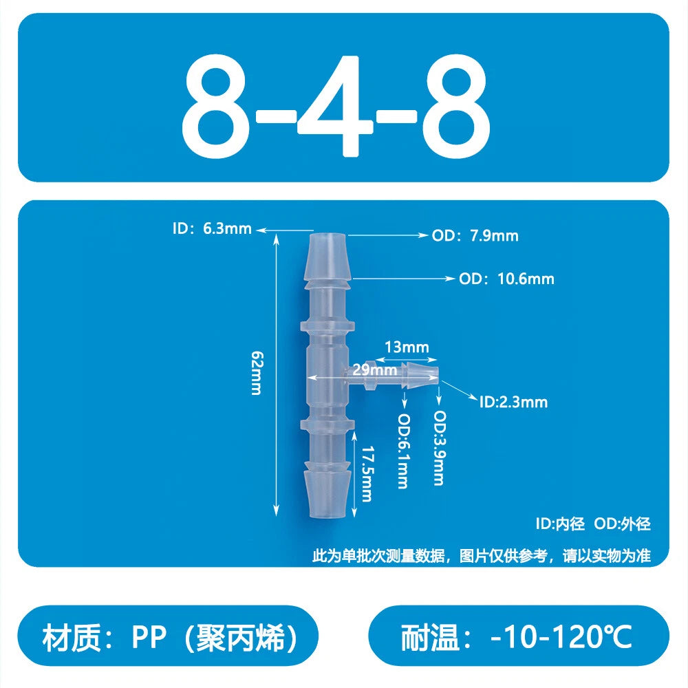 Plastic Pagoda Tubes Reducer Joint 2 3 4Way Hose Connector Tube Splitter Fitting