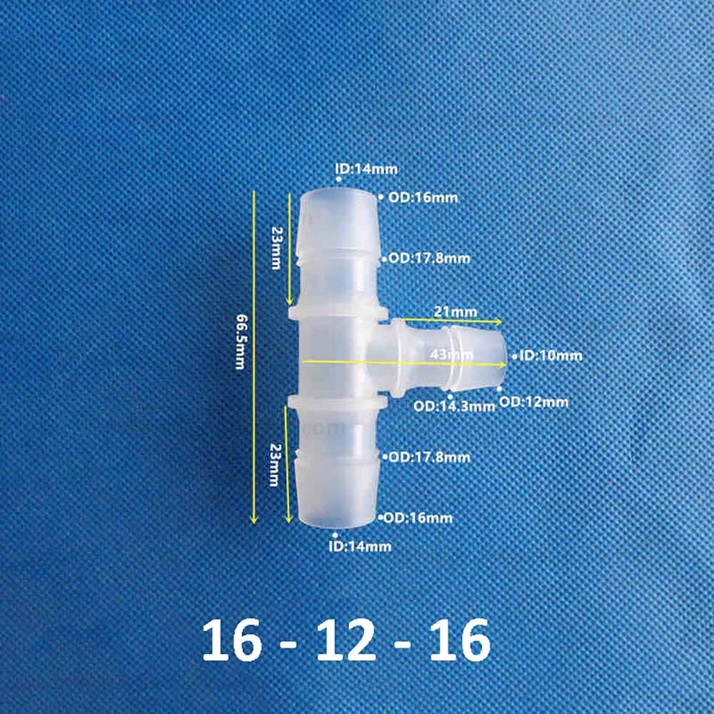 Plastic Barbed Hose Connectors — T-Piece, Elbow & Straight Fittings for Air & Water Lines