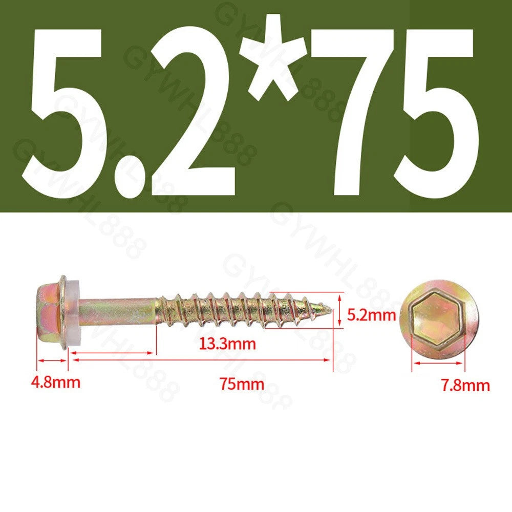 410 & A2 Stainless Hex Head Self‑Drilling Tek Screws – for Metal Roofing & Sheeting