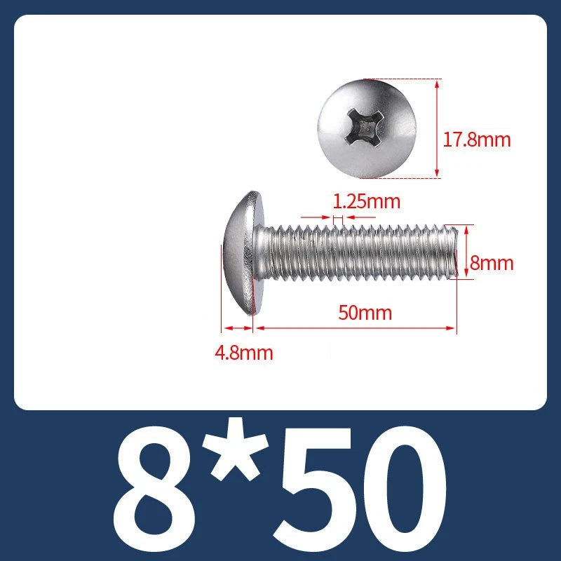 Phillips Flat Head Machine Screws M2-M8 | A2/A4 Stainless Steel