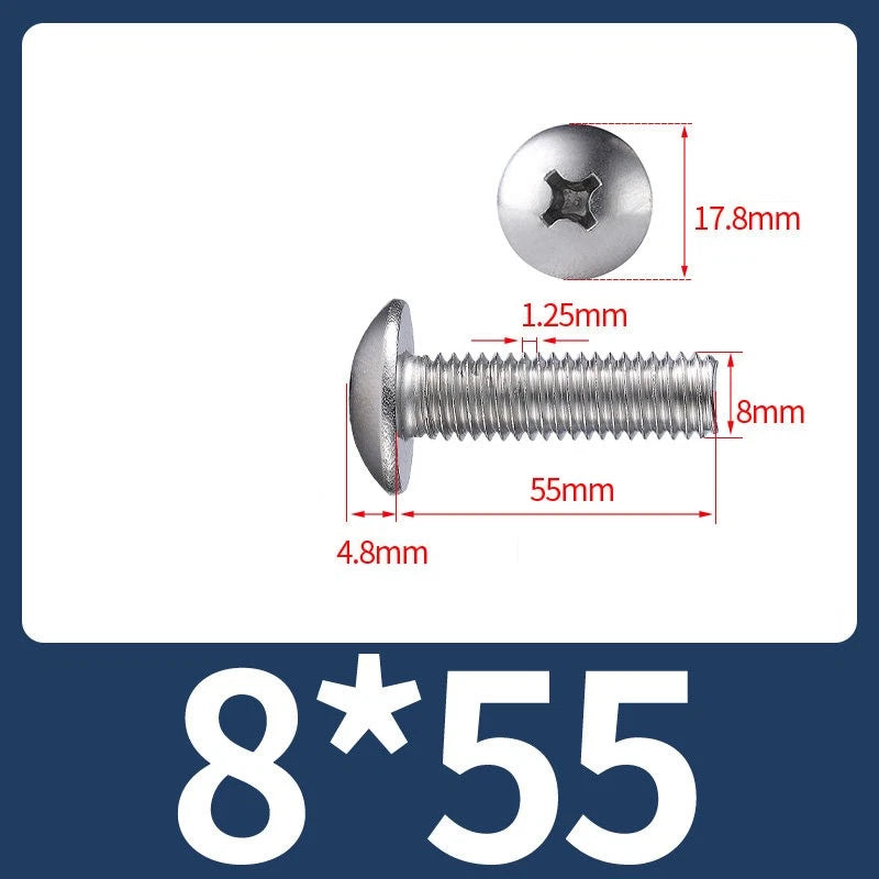 Phillips Flat Head Machine Screws M2-M8 | A2/A4 Stainless Steel