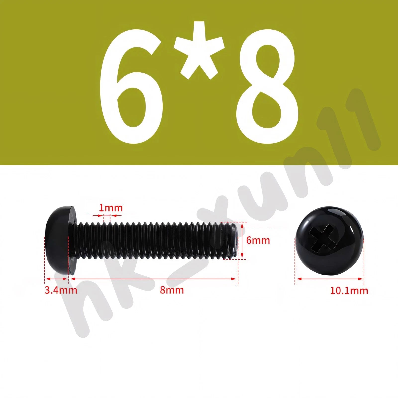 White/Black Nylon Phillips Machine Screws – M2 to M6, Plastic Round Pan Head Bolts