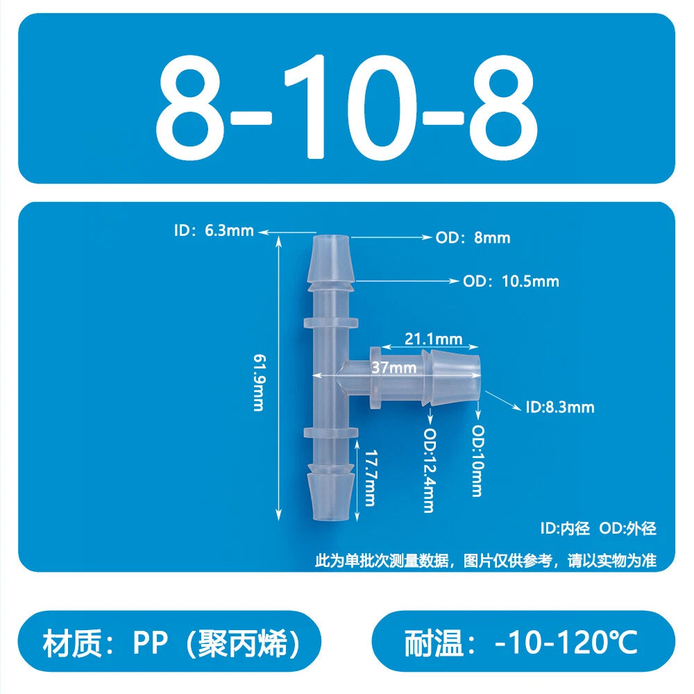 Plastic Pagoda Tubes Reducer Joint 2 3 4Way Hose Connector Tube Splitter Fitting