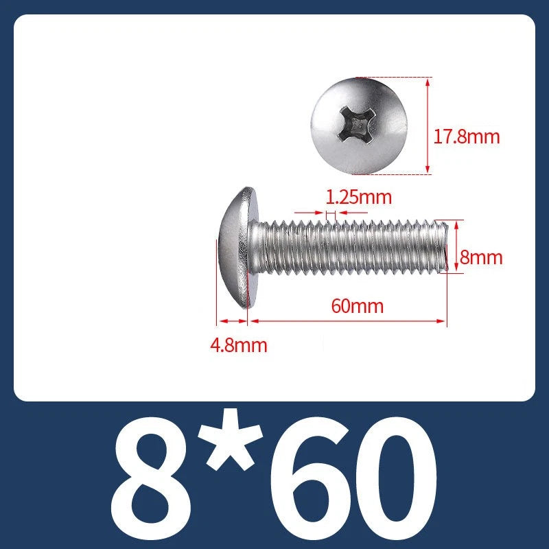 Phillips Flat Head Machine Screws M2-M8 | A2/A4 Stainless Steel