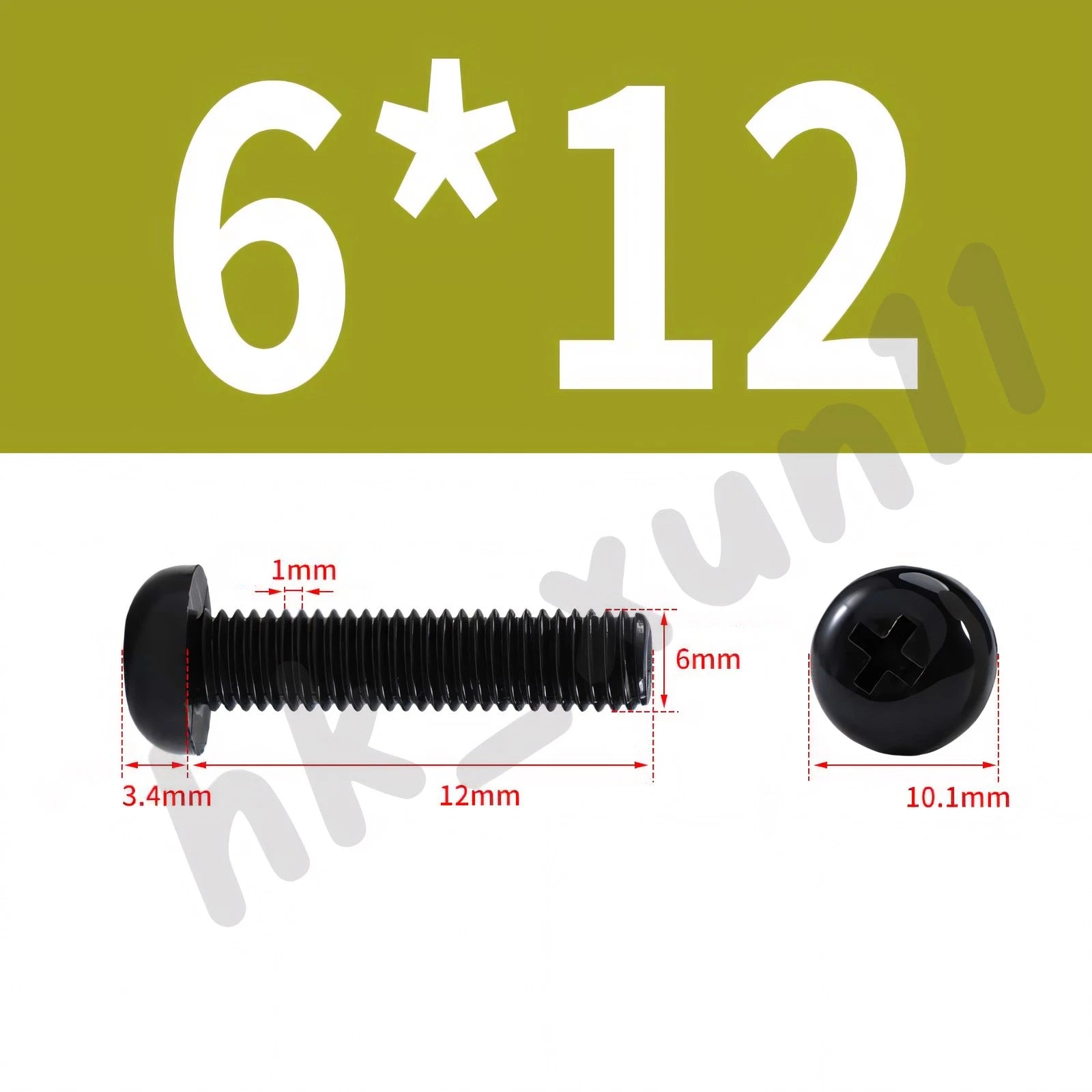 White/Black Nylon Phillips Machine Screws – M2 to M6, Plastic Round Pan Head Bolts