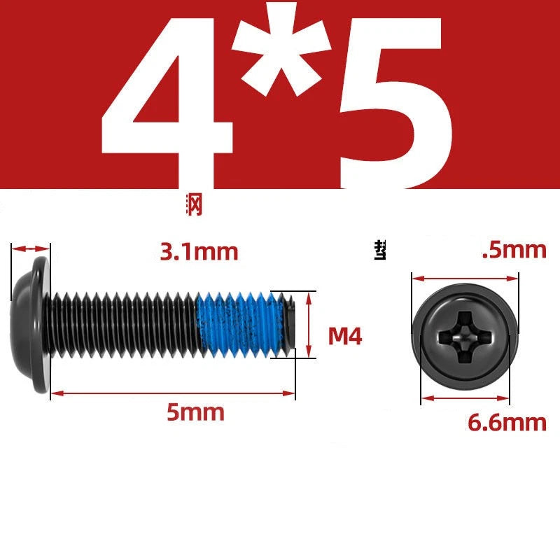 M2–M6 Flanged Button Head Screws – Carbon Steel, Phillips Drive, Nickel or Black Zinc Plated