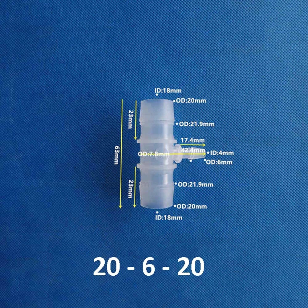 Plastic Barbed Hose Connectors — T-Piece, Elbow & Straight Fittings for Air & Water Lines