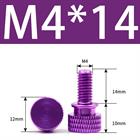 M3 M4 Anodized Aluminum Thumb Screws — Knurled Head Hand Bolts for PC Case, Fishing Rigs & DIY Projects