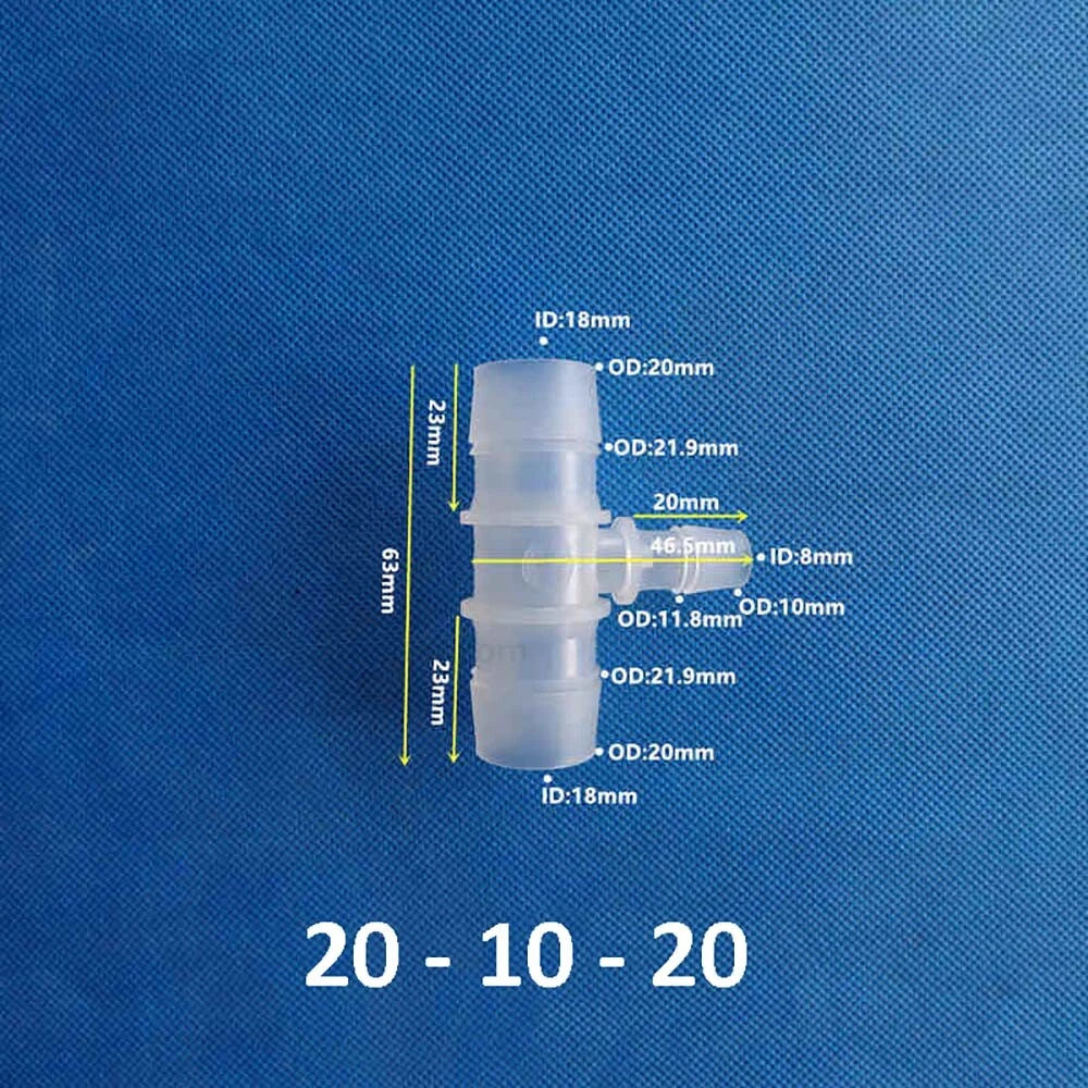 Plastic Barbed Hose Connectors — T-Piece, Elbow & Straight Fittings for Air & Water Lines