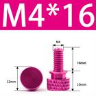M3 M4 Anodized Aluminum Thumb Screws — Knurled Head Hand Bolts for PC Case, Fishing Rigs & DIY Projects
