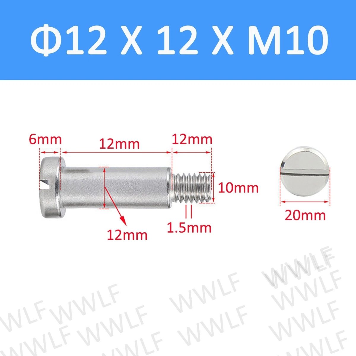 A2 Stainless Steel Slotted Shoulder Bolts DIN 923 | Step Stripper Bolts M1.6–M10 - HomeDIYer