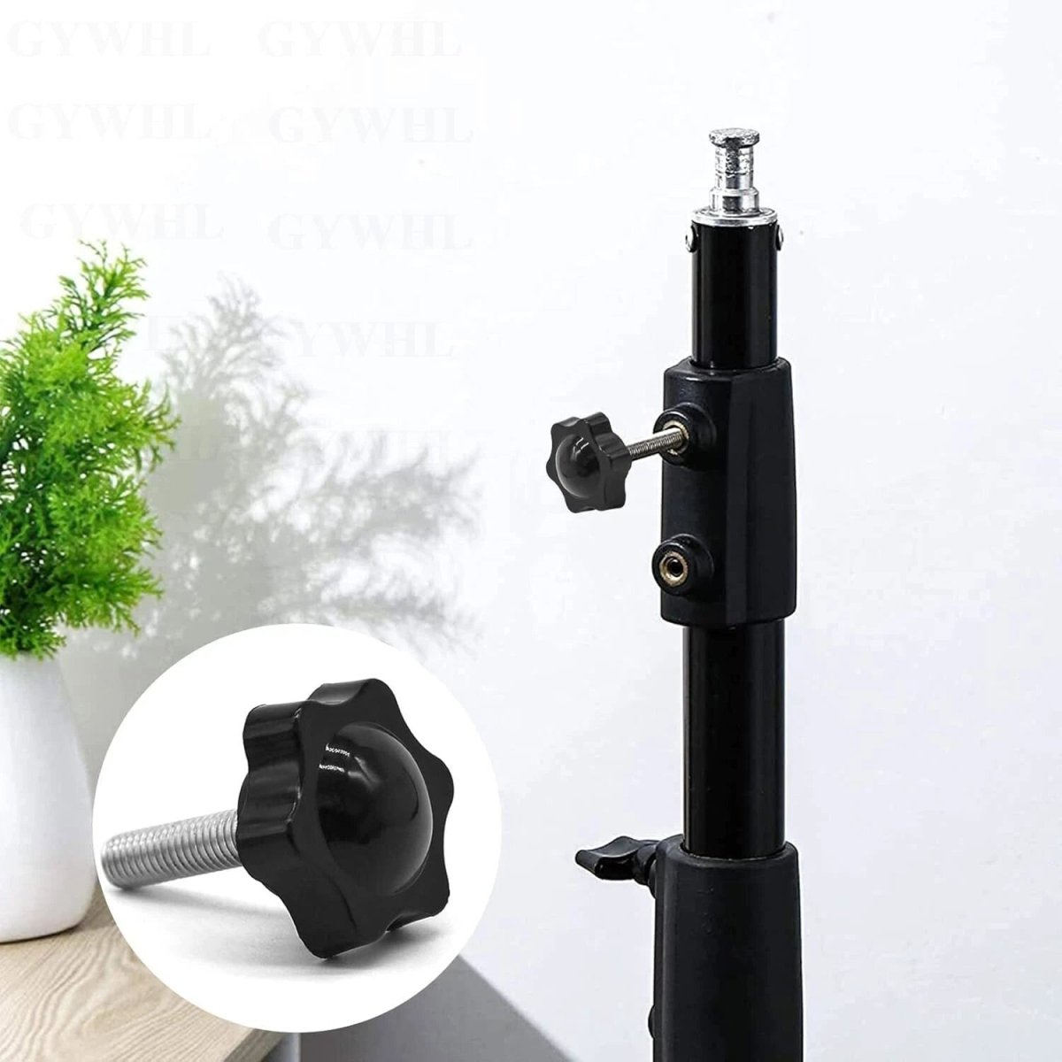 Stainless Thumb Screws Hand Knob Grip Bolts Black Plastic Hexalobular Star Head - HomeDIYer
