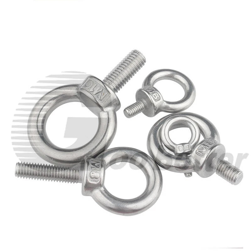 Lifting Eye Bolts A2 304 Stainless Steel M4 M5 M6 M8 M10 M12 M14 M16 M18 M20 M24