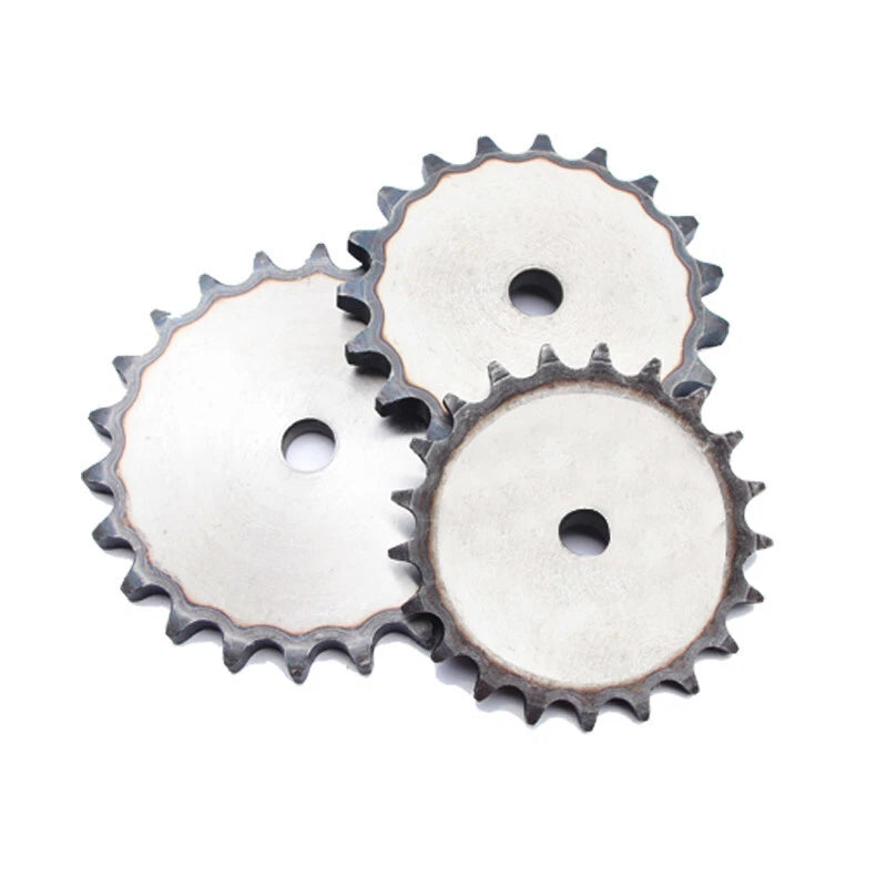 08B Chain Drive Flat Sprocket 10-45 Tooth Roller Chain Chain Links Pitch 12.7mm