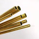 Brass Round Tube — OD 6mm to 45mm, 2mm Wall Thickness, 500mm Length