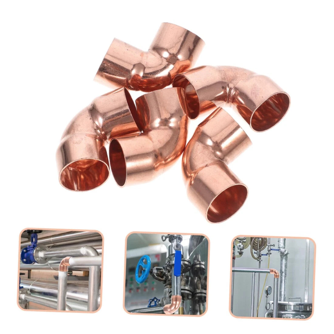 90° End Feed Elbow Copper Pipe Fitting | 6.35mm–159mm | Plumbing Bend