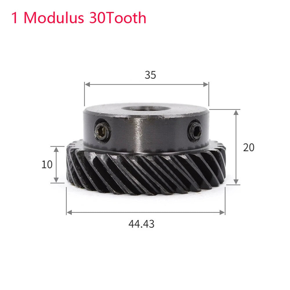 1 Modulus Helical Gear With Step 45°Left Spiral Motor Transmission Gear 45#Steel