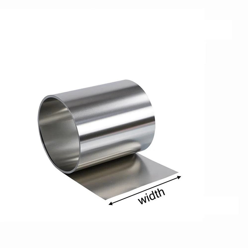 304 Stainless Steel Thin Sheet & Foil Strip Roll — 0.05mm to 3mm Thick