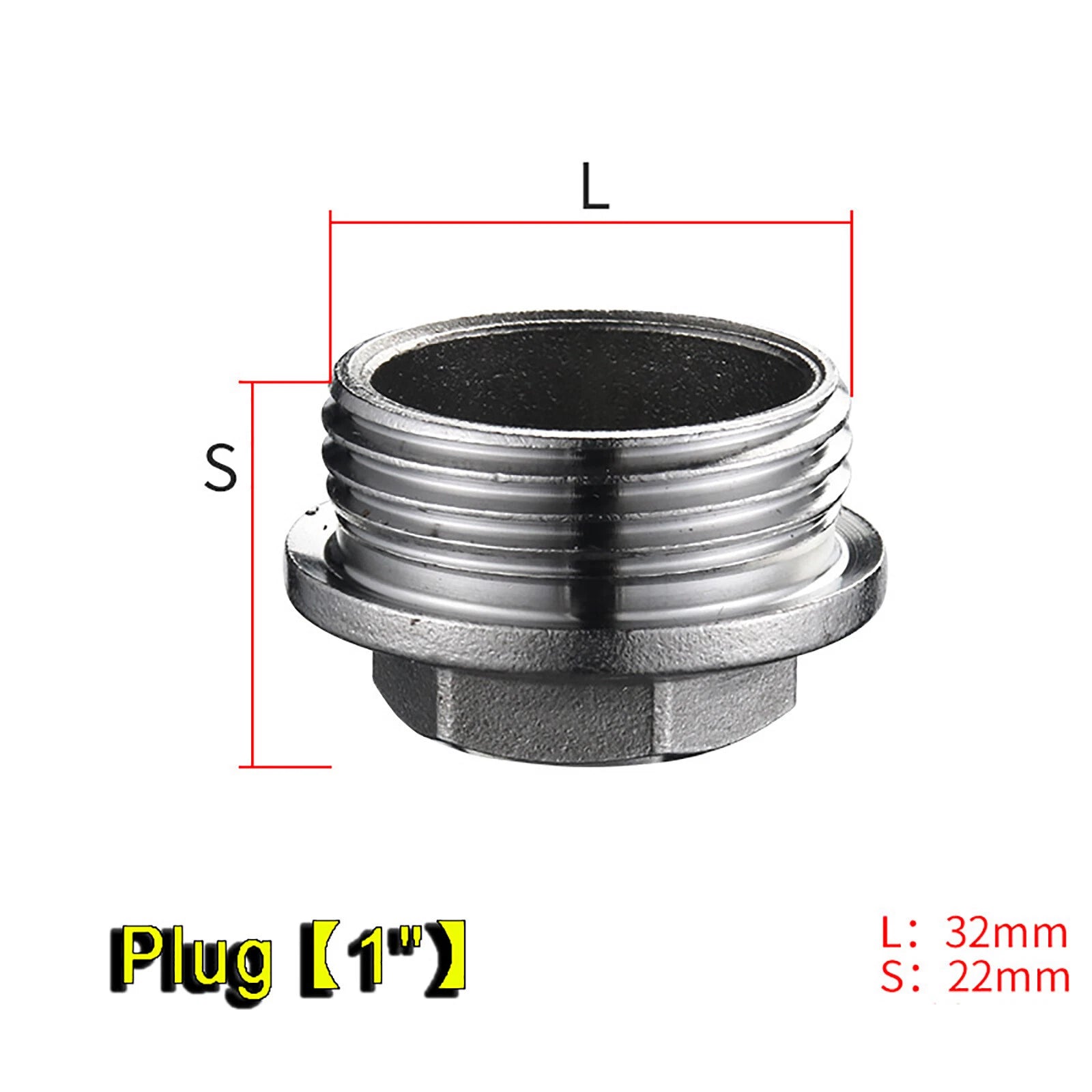 Stainless Steel Pipe End Cap & Plug Fittings — 1/2", 3/4", 1" NPT