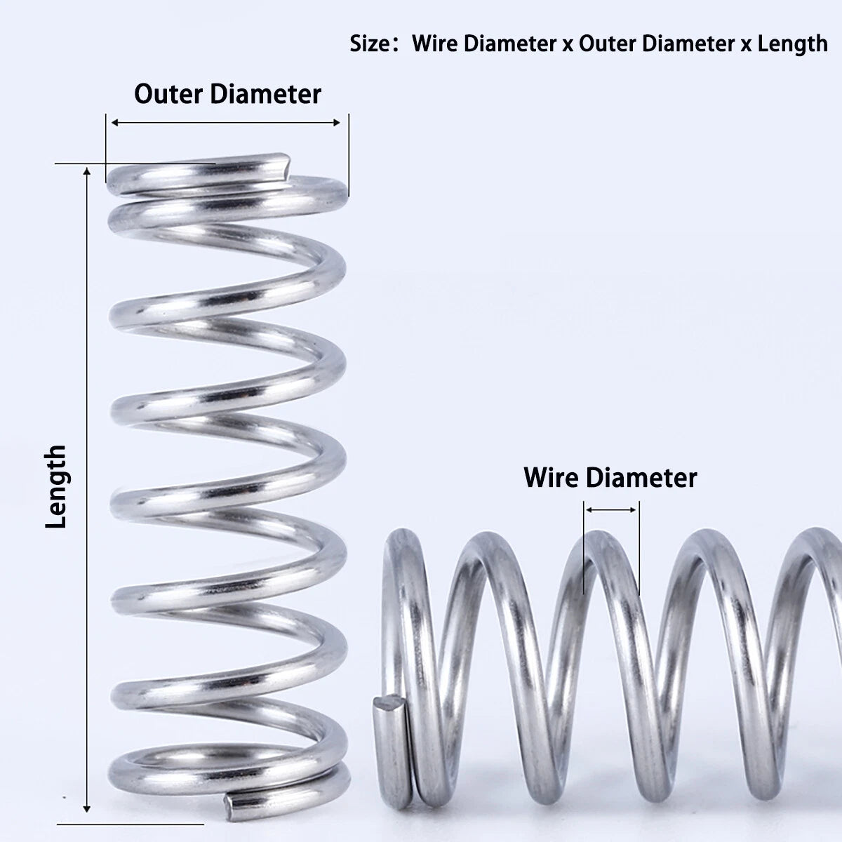 0.7mm,0.8mm Wire Dia 304 Stainles Steel Compression Spring Pressure Small Spring