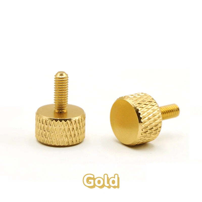 M3 M4 M5 M6 Knurled Thumb Screws Aluminium Hand Grip Knob Bolts 6mm to 20mm Long