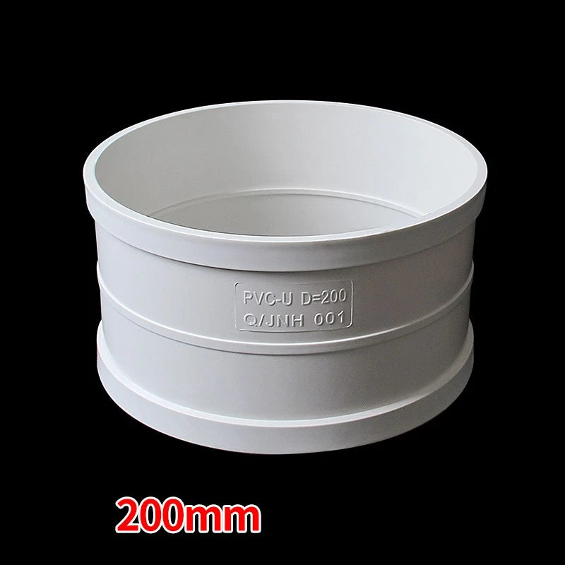 PVC Straight Coupling — Solvent Weld Drain Pipe Connector 50mm–250mm