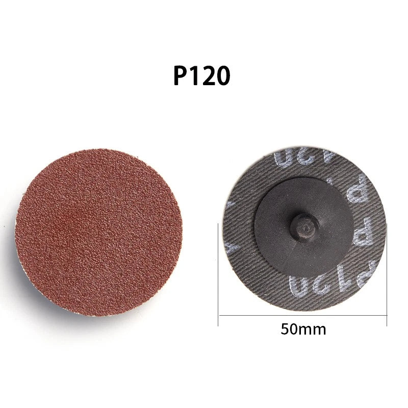2‑Inch 50mm R‑Type Roll Lock Sanding Discs — 24 to 240 Grit Quick‑Change Abrasive for Die Grinders