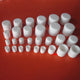 White Round Silicone Rubber End Caps for Tubes & Pipes — 3mm to 60.5mm