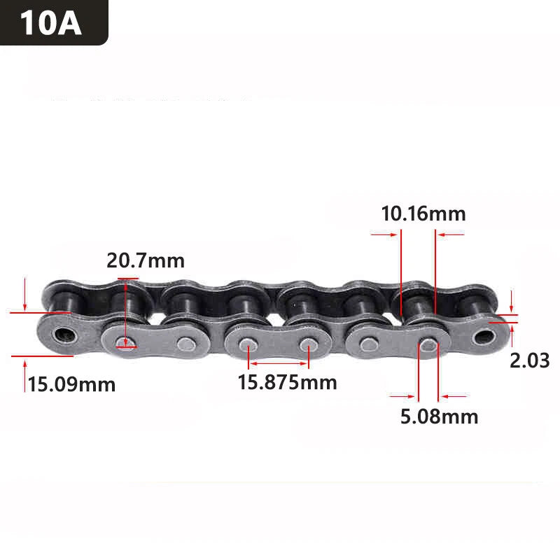 5/8" Roller Chain Sprockets 10A Pitch 17.875mm 10T - 29T Chain Link 45# Steel