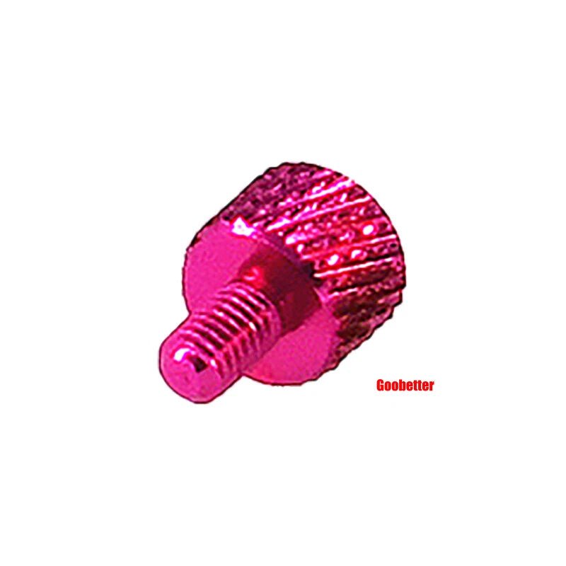 M3×5mm Flat Head Color Knurled Thumb Screws – Aluminum Hand Tighten Grip Knob Bolt (10 Colors) - HomeDIYer