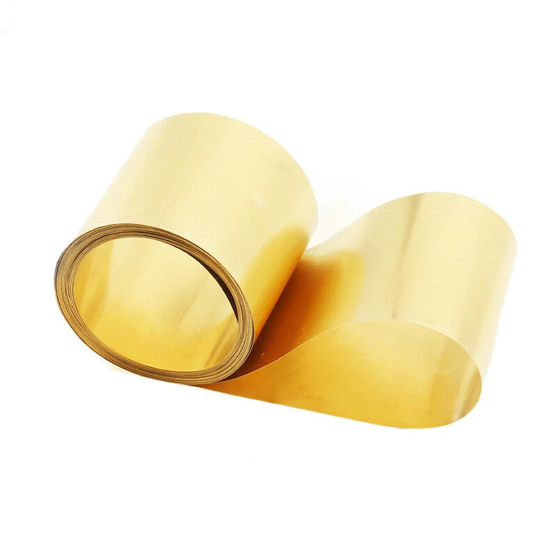 Thin Brass Sheet Strip Roll Metal Foil Shim Plate Thick 0.01mm-1mm Model Making