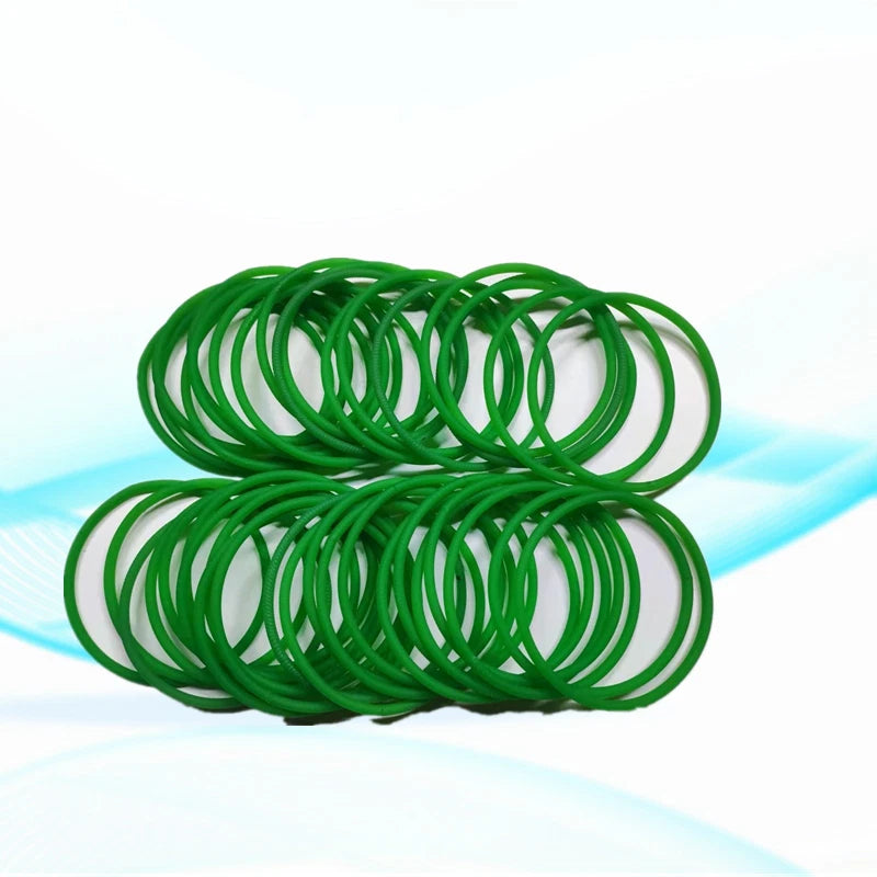 Polyurethane Round Drive Belt — 1.5mm to 20mm Diameter, Red & Green, Cut to Length