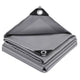 5x7ft to 10x12ft Gray Heavy Duty Poly Tarp Waterproof Awning Poly PVC Boat Canopy Cover Tarpaulin Tent