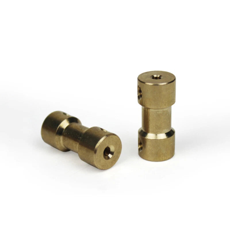 Brass Flexible Shaft Coupling Rigid Coupler Motor Connector CNC 2/3/3.17/4/5/6mm