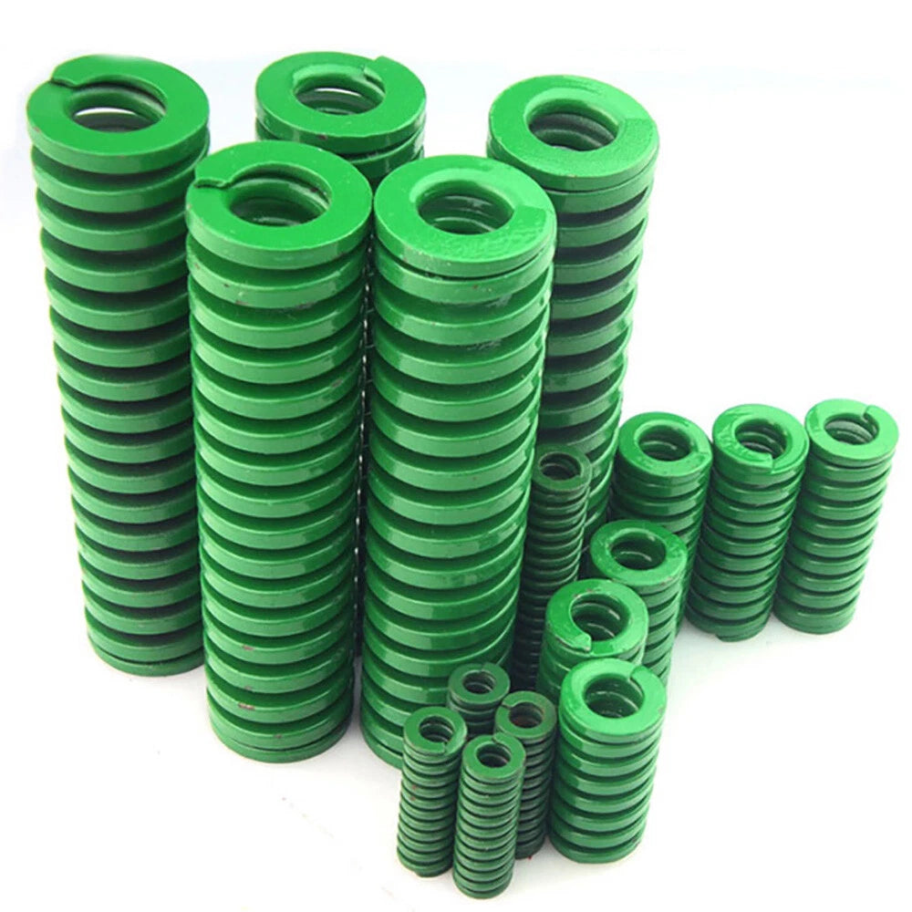 Green Heavy Load Die Mold Spring Compression Springs OD 14mm Length 20mm-100mm