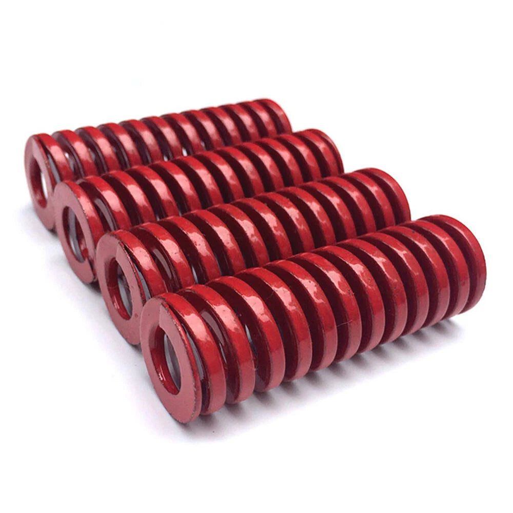 Red OD 8mm-50mm Compression Spring Heavy Duty Stiff Heavy Load Die Springs