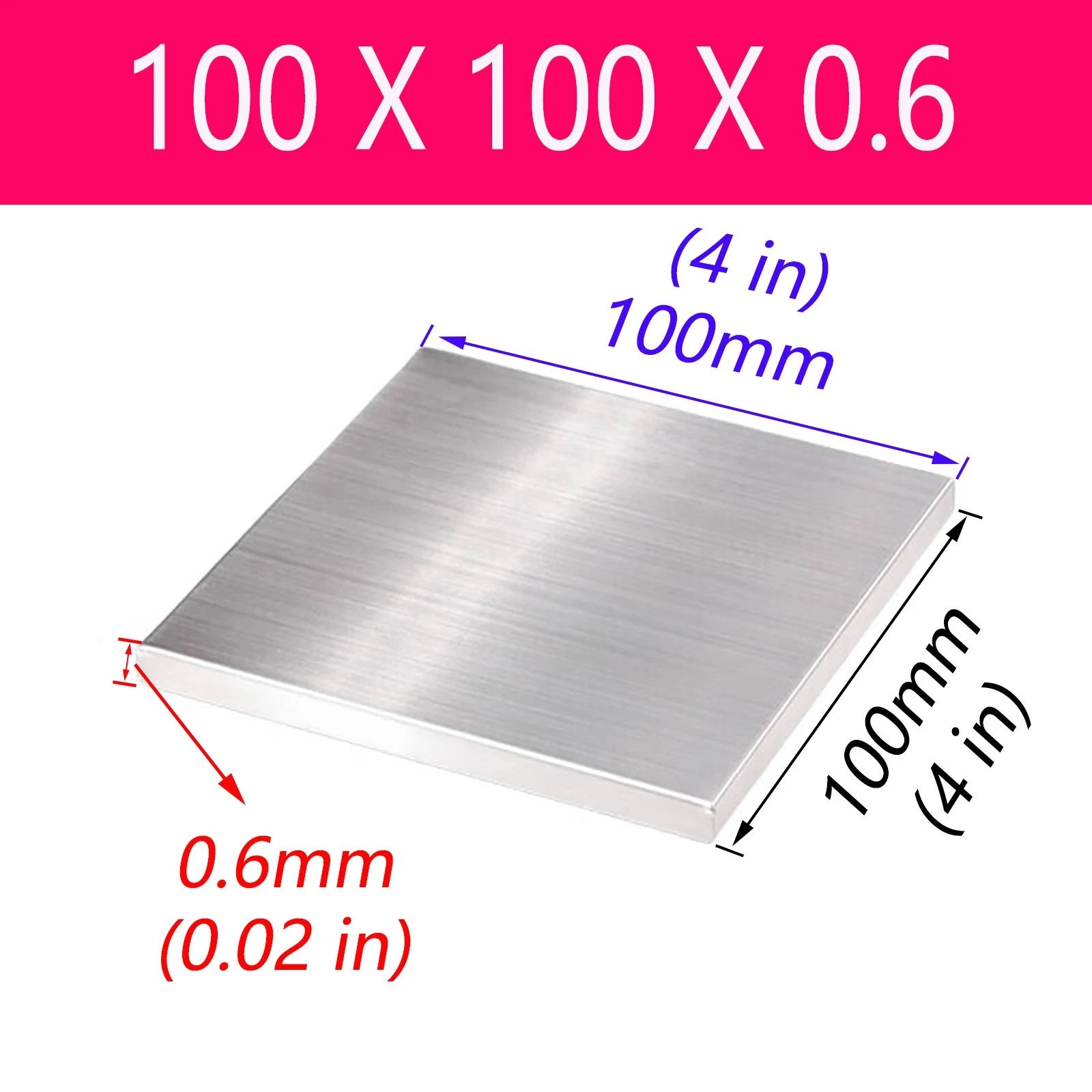 Stainless Steel Sheet Bright Polish 0.6mm - 10mm Thick Many Size Grade A2 304