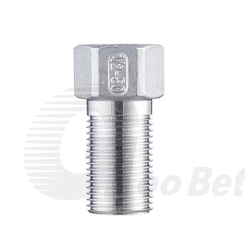 1/2" BSP Male to Female Extension Adapter — 304 Stainless Steel Pipe Fitting