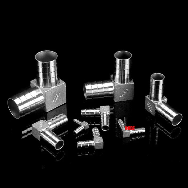 304 Stainless Steel Hose Barb 90° Elbow Fitting — BSP Taper Thread