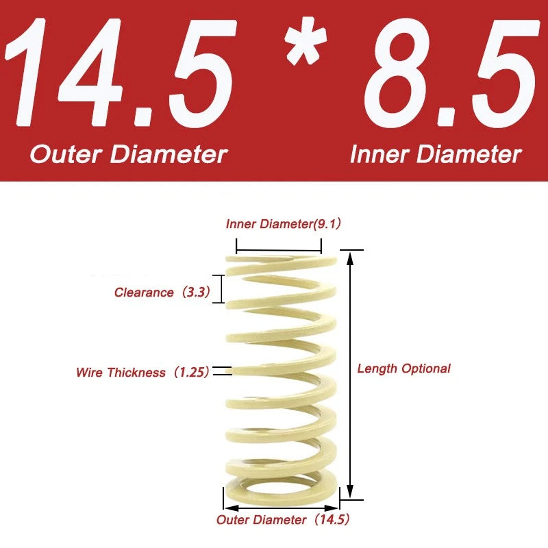 Heavy-duty Compression Mold Springs,length Up To 400,outer Diameter 10.5-50mm