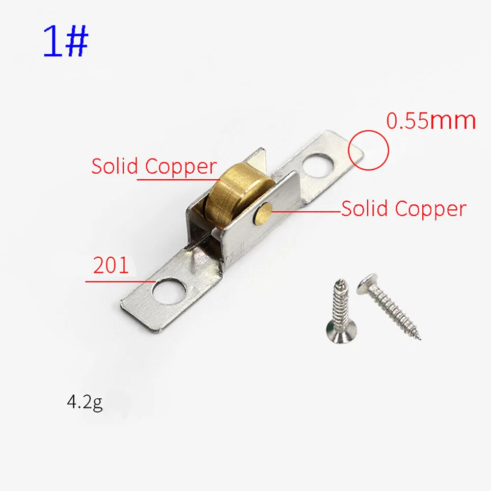 5-7mm Stainless Steel Sash Pulley Sliding Door Roller Runner Wheel Track Pulley