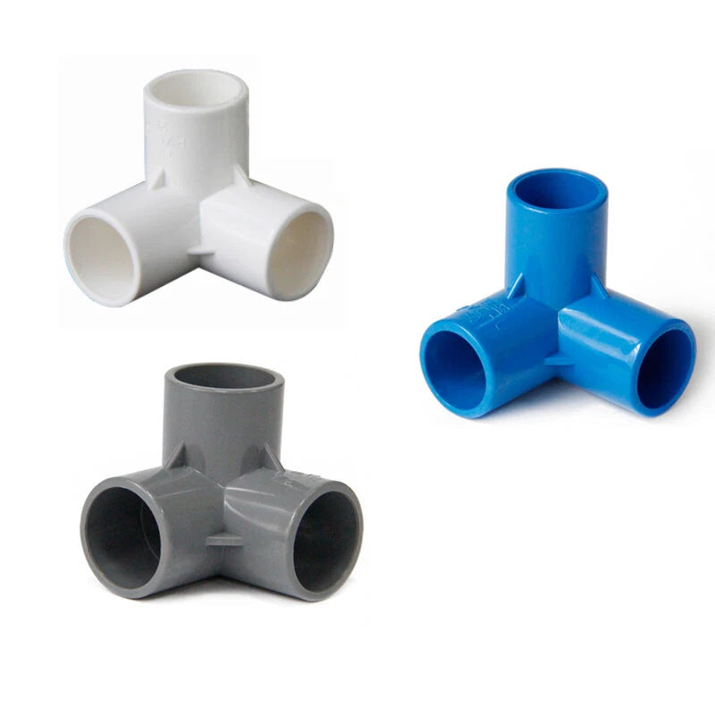 PVC Water Pipe Fittings Drainage Couplers Adapter Cross Tee Elbow 16mm-200mm