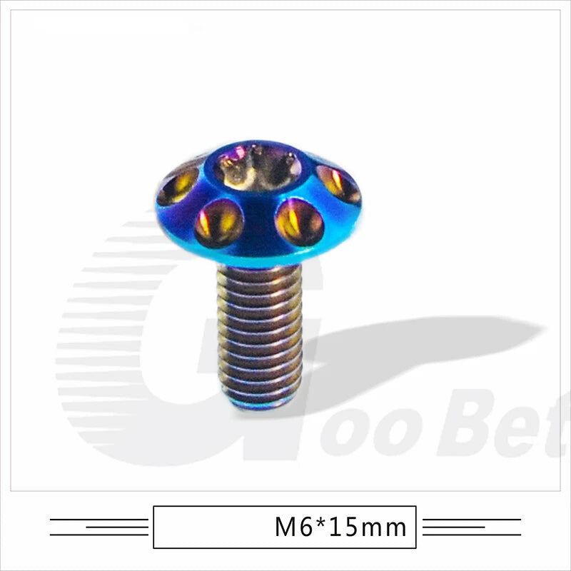 M6 x 15mm 20mm Titanium Motorcycle Decorative Bolt Torx Screws T30 Tuning Repair