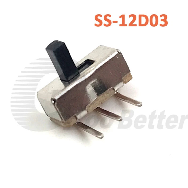 Miniature Slide Switch SPDT 2-Position On-Off Micro Toggle for Model Railway