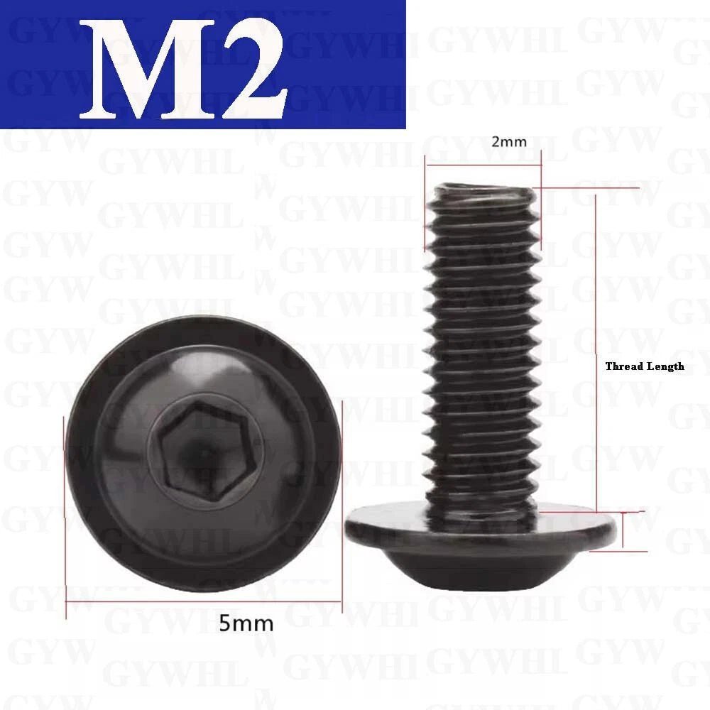 Flanged Button Head Socket Cap Screws 304 Stainless M2 - M10 Fully Threaded - HomeDIYer
