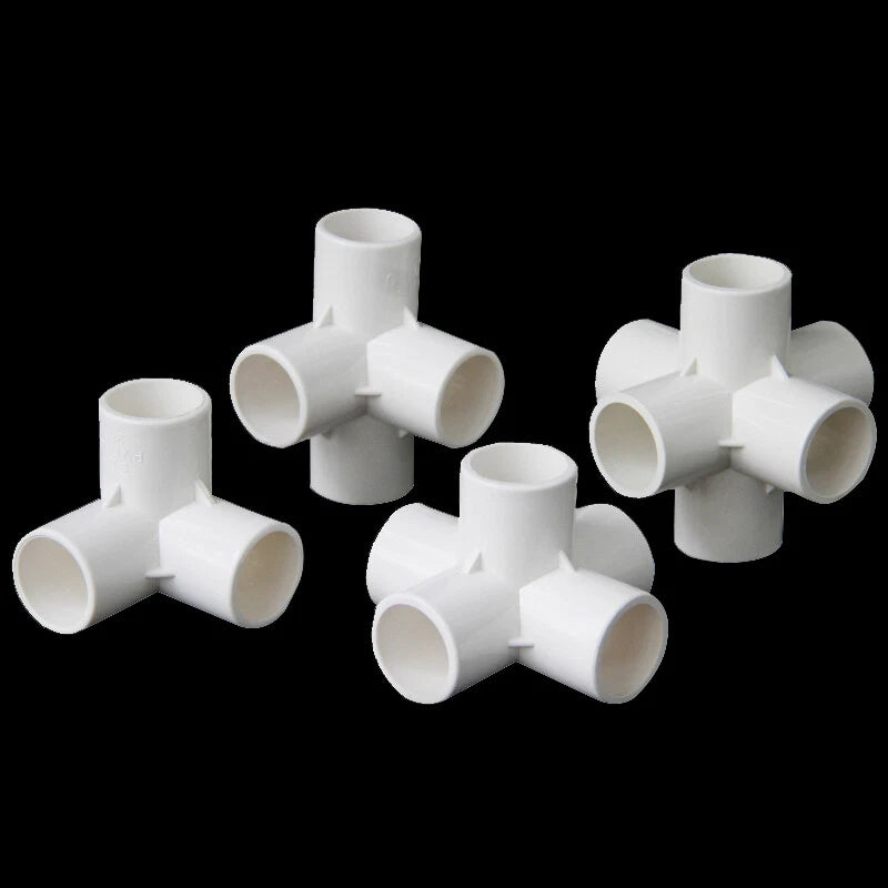 White PVC Metric Plumbing Fittings Pipe For Aquarium Fish Tank Pond Solvent Weld